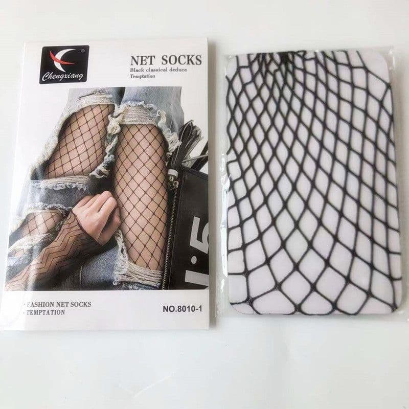 image-Women's Velvet Hollowed Out Pantyhose Fishnet Stockings Stockings