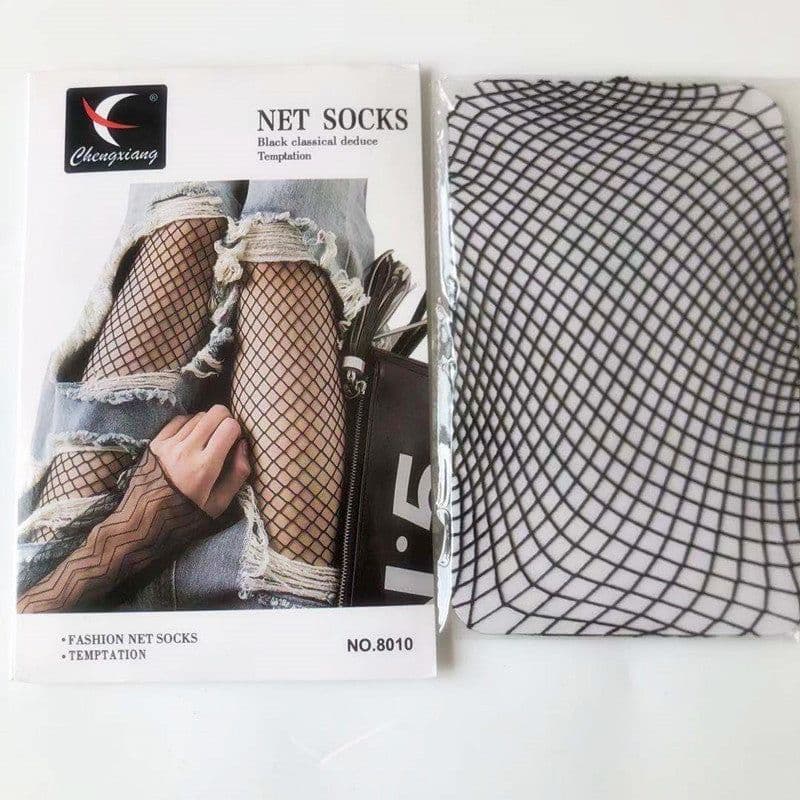 image-Women's Velvet Hollowed Out Pantyhose Fishnet Stockings Stockings