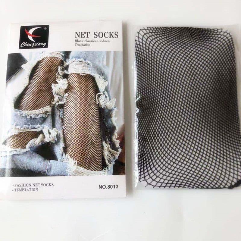 image-Women's Velvet Hollowed Out Pantyhose Fishnet Stockings Stockings