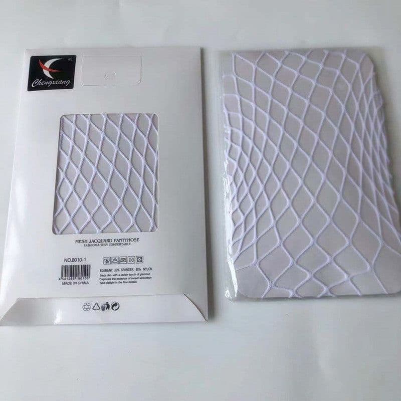 image-Women's Velvet Hollowed Out Pantyhose Fishnet Stockings Stockings
