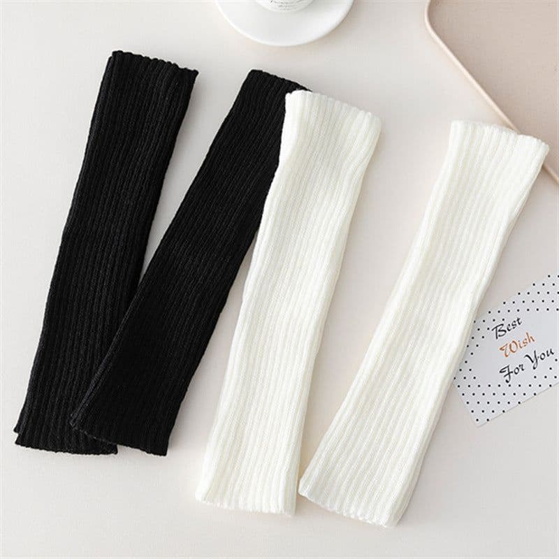 image-Wool Knitted Socks Leg Cover Pile Pile Socks Calf Socks Women's Mid-tube Socks