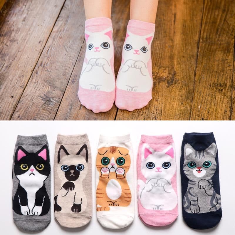 image-Cotton Boat New Women's Socks Classic Cartoon Socks