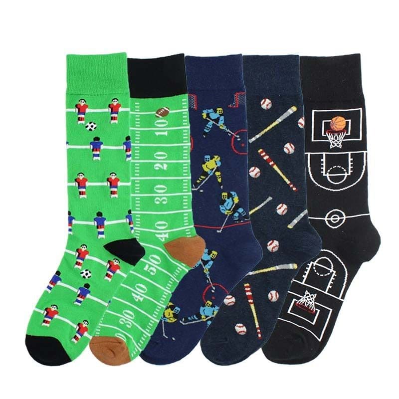 image-Men's Football Basketball Ice Hockey Sports Series Socks