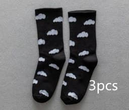 image-Blue Sky And White Clouds In The Tube Tide Sock Female