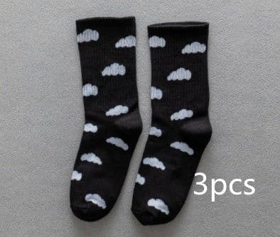 image-Blue Sky And White Clouds In The Tube Tide Sock Female
