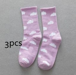 image-Blue Sky And White Clouds In The Tube Tide Sock Female