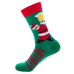 image-Men's Socks Santa Claus Moose Men's Mid-tube Socks Tide Cotton Socks
