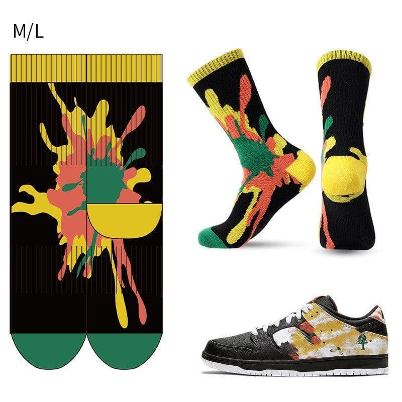 image-Men's Fashion Running Basketball Sports Socks