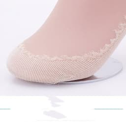 image-Velvet Women's Short Silk Stockings Pure Cotton Sweat Absorbing And Anti Slip