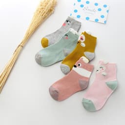 image-5pairs Lot Spring Socks Cotton Soc