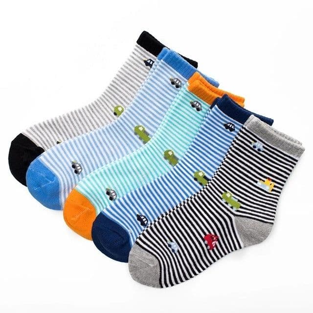 image-5pairs Lot Spring Socks Cotton Soc