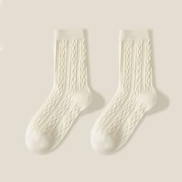 image-Trendy All-matching Good-looking Solid Color Mori Style Stockings