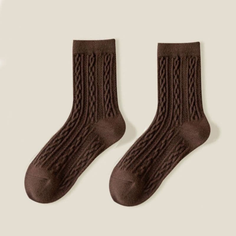 image-Trendy All-matching Good-looking Solid Color Mori Style Stockings