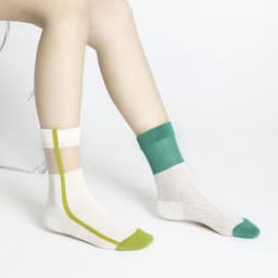 image-Women's Thin Breathable Spun Glass Simple Cotton Sock