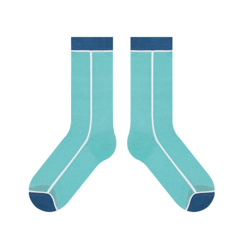image-Women's Thin Breathable Spun Glass Simple Cotton Sock