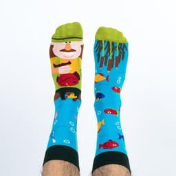 image-Creative Unmatched Color Socks Asymmetric AB Socks Cartoon