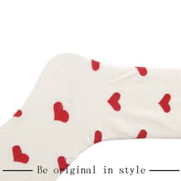 image-Tube Socks Female With Hearts Sweet Long Socks