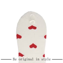 image-Tube Socks Female With Hearts Sweet Long Socks
