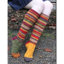 image-Popular New Halloween Colorful Striped Stockings For Women