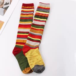 image-Popular New Halloween Colorful Striped Stockings For Women