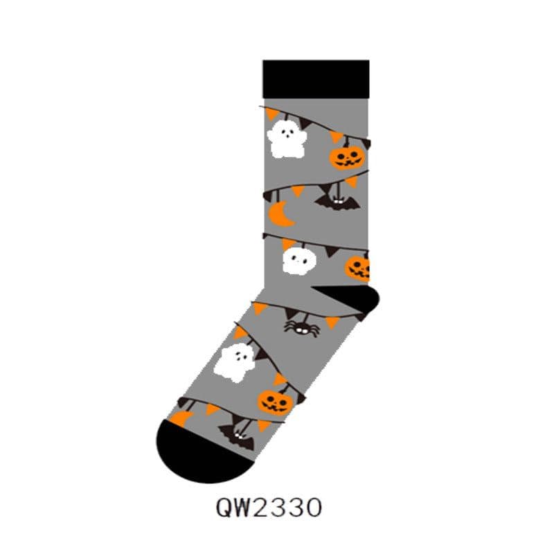 image-Halloween Cotton Socks Man And Woman Cartoon Tube Socks