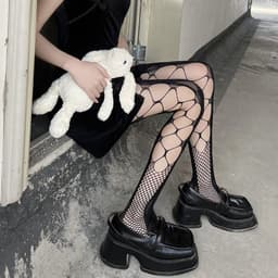 image-Hot Girl Sexy Jacquard Pantyhose Butterfly Mesh Stockings