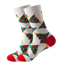 image-Christmas Tube Socks Women's Snowflake Christmas Tree Cotton Socks