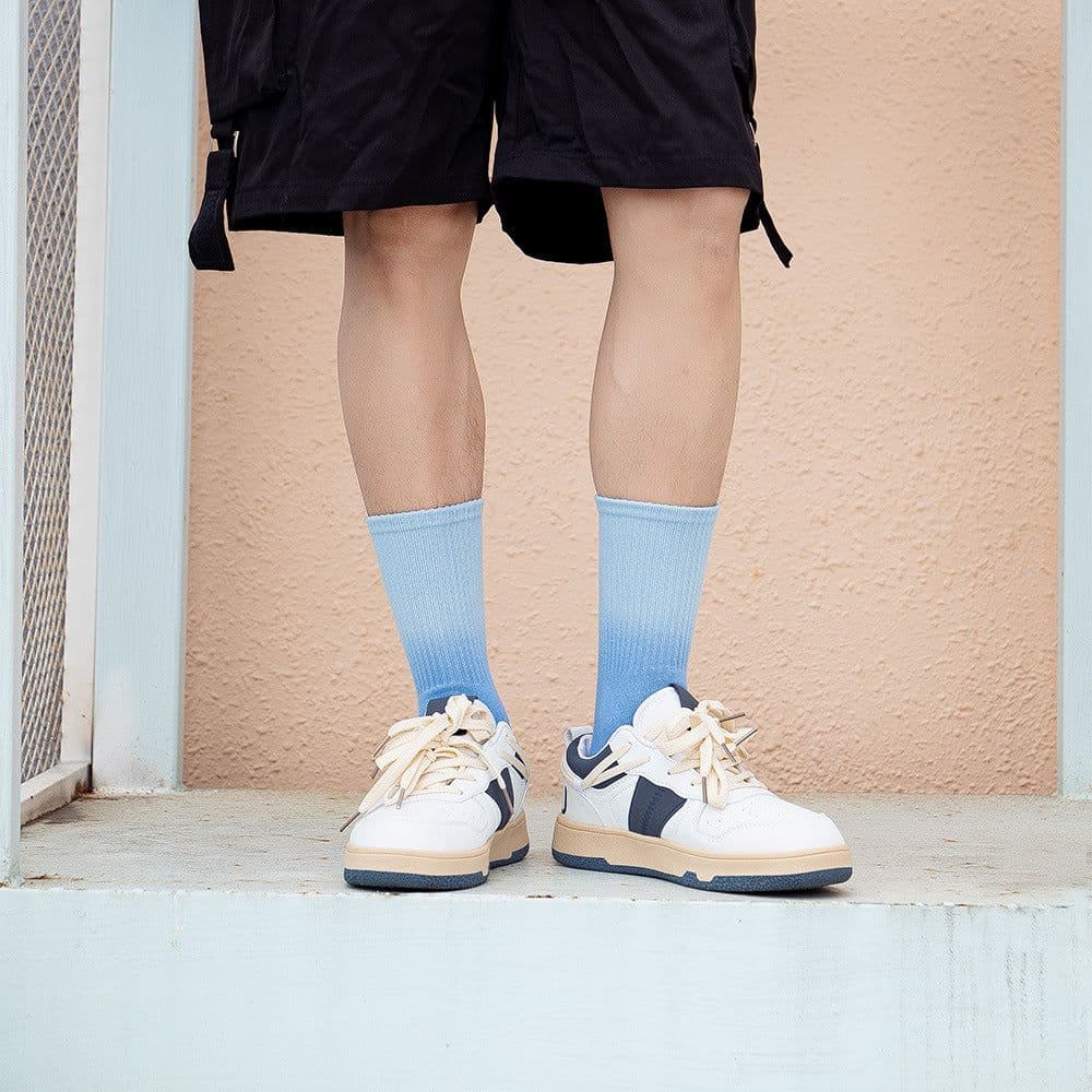 image-Gradient Tube Socks Tie-dye Basketball Athletic Socks