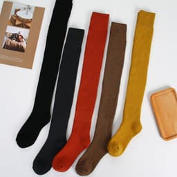 image-Ins Over-the-knee Socks Women's Autumn And Winter Long Socks Thickened Warm Terry Socks Beautiful Leg Shaping High Socks