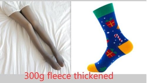 image-Fake Translucent Plus Size Leggings Fleece Lined Tights Fall And Winter Warm Fleece Pantyhose Women Fleece Lined Pantyhose Thermal Winter Tights