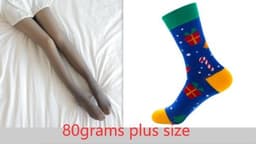 image-Fake Translucent Plus Size Leggings Fleece Lined Tights Fall And Winter Warm Fleece Pantyhose Women Fleece Lined Pantyhose Thermal Winter Tights