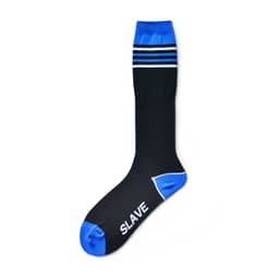 image-Nylon Striped High Tube Football Socks For Athletic Durability