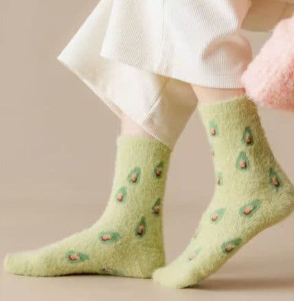 image-Cute Mink Velvet Socks Women's Mid-leg Socks
