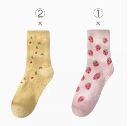 image-Cute Mink Velvet Socks Women's Mid-leg Socks