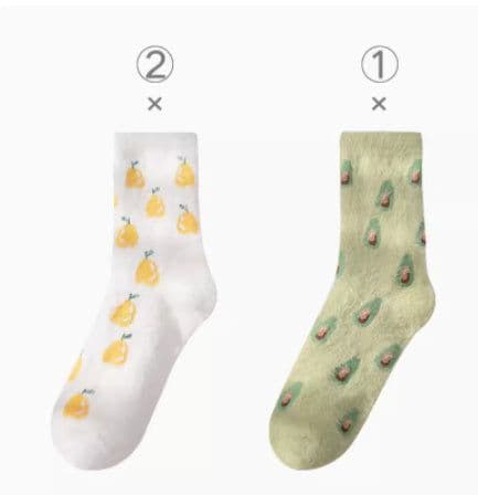 image-Cute Mink Velvet Socks Women's Mid-leg Socks