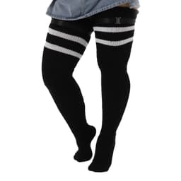 image-Knee Length Anti Slip Long Tube With Thick Wool Knitted Garter Buckle