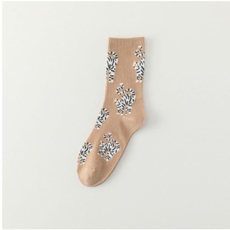 image-College Style White Cartoon Kitten All-match Fashion