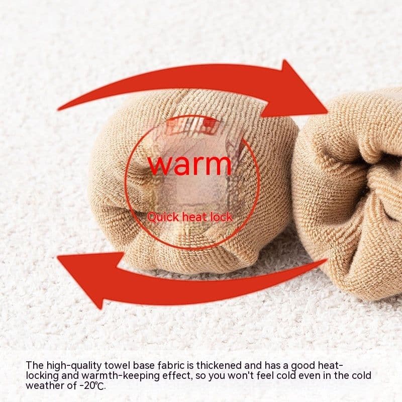 image-Women's Mid Tube Winter Stockings Spring And Autumn Fleece Terry Sock