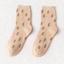 image-Women's Mid Tube Winter Stockings Spring And Autumn Fleece Terry Sock