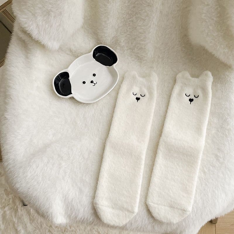 image-Japanese Three-dimensional Cat Women's Mid-calf Length Sock