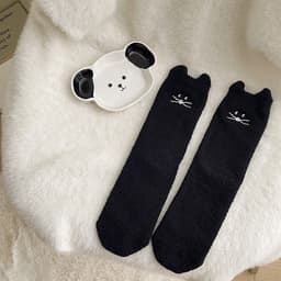 image-Japanese Three-dimensional Cat Women's Mid-calf Length Sock