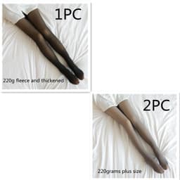 image-Fake Translucent Plus Size Leggings Fleece Lined Tights Fall And Winter Warm Fleece Pantyhose Women Fleece Lined Pantyhose Thermal Winter Tights