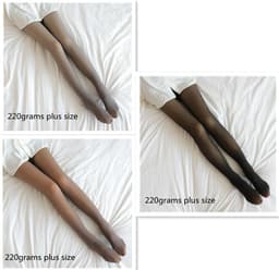 image-Fake Translucent Plus Size Leggings Fleece Lined Tights Fall And Winter Warm Fleece Pantyhose Women Fleece Lined Pantyhose Thermal Winter Tights