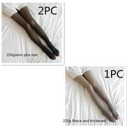 image-Fake Translucent Plus Size Leggings Fleece Lined Tights Fall And Winter Warm Fleece Pantyhose Women Fleece Lined Pantyhose Thermal Winter Tights