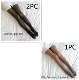 image-Fake Translucent Plus Size Leggings Fleece Lined Tights Fall And Winter Warm Fleece Pantyhose Women Fleece Lined Pantyhose Thermal Winter Tights