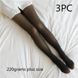 image-Fake Translucent Plus Size Leggings Fleece Lined Tights Fall And Winter Warm Fleece Pantyhose Women Fleece Lined Pantyhose Thermal Winter Tights