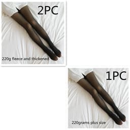 image-Fake Translucent Plus Size Leggings Fleece Lined Tights Fall And Winter Warm Fleece Pantyhose Women Fleece Lined Pantyhose Thermal Winter Tights