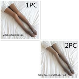 image-Fake Translucent Plus Size Leggings Fleece Lined Tights Fall And Winter Warm Fleece Pantyhose Women Fleece Lined Pantyhose Thermal Winter Tights
