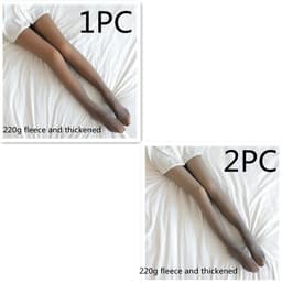image-Fake Translucent Plus Size Leggings Fleece Lined Tights Fall And Winter Warm Fleece Pantyhose Women Fleece Lined Pantyhose Thermal Winter Tights
