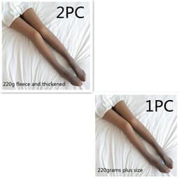 image-Fake Translucent Plus Size Leggings Fleece Lined Tights Fall And Winter Warm Fleece Pantyhose Women Fleece Lined Pantyhose Thermal Winter Tights